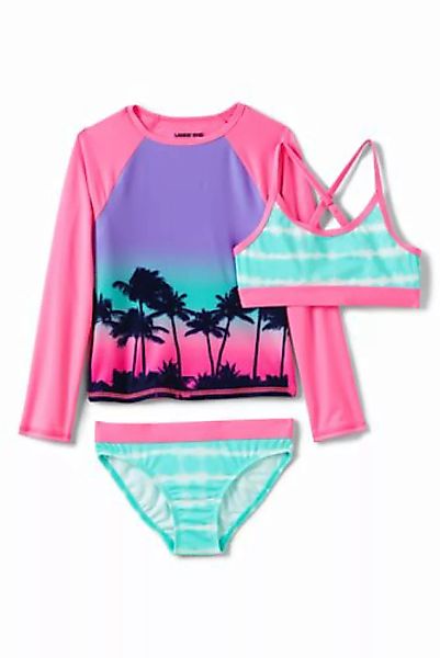 3-teiliges Set aus Badeshirt und Bikini, Größe: 98/104, Sonstige, Polyester günstig online kaufen