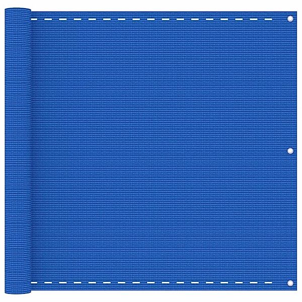 Vidaxl Balkon-sichtschutz Blau 90x300 Cm Hdpe günstig online kaufen