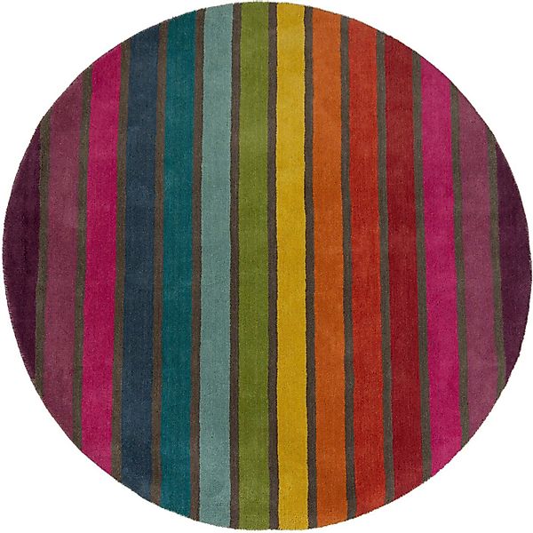 FLAIR RUGS Wollteppich Candy, rund, Höhe: günstig online kaufen