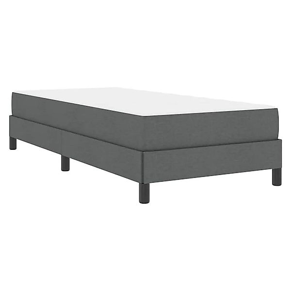 vidaXL Boxspringbett mit Matratze Dunkelgrau 100 x 200 cm Stoff 3398466 günstig online kaufen
