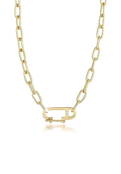 Elli Kette mit Anhänger Gliederkette Oval Verstellbar Basic 925 Silber, Sic günstig online kaufen