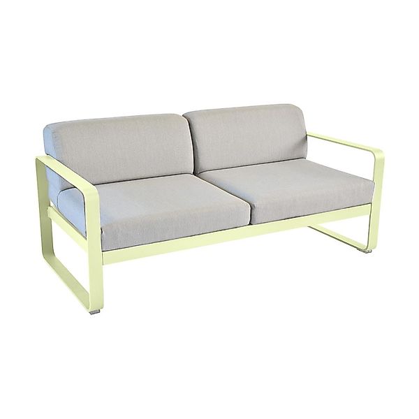 Bellevie Lounge-Sofa 2-Sitzer A6 Zitronensorbet 79 Flanellgrau günstig online kaufen