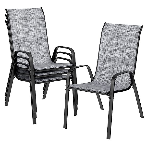 TLGREEN Stapelstuhl Gartenstühle Stapelstuhl,Camping Stapelbar Hochlehner, günstig online kaufen