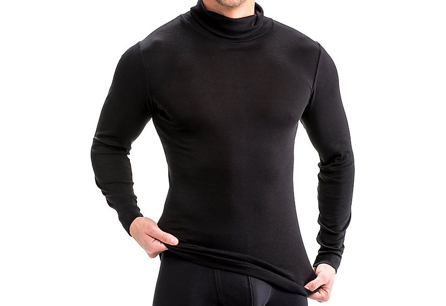 HERMKO Unterziehshirt 16645 Herren langarm Shirt mit Rollkragen günstig online kaufen