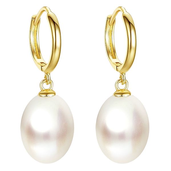 LÖB Perlenohrringe 925 Silber Gold Ohrringe günstig online kaufen