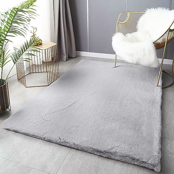 Vimoda Fellteppich Teppich Wohnzimmer Deluxe waschbar, günstig online kaufen