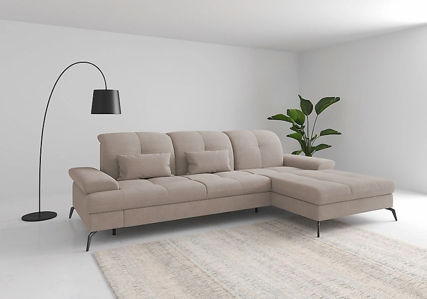 sit&more Ecksofa "Amica, L-Form, inkl. Sitztiefenverstellung & Armteilverst günstig online kaufen