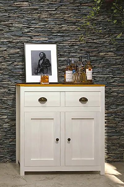 Home affaire Kommode "Sideboard" 1 Stk. tlg. rustikal lackierte Oberfläche günstig online kaufen
