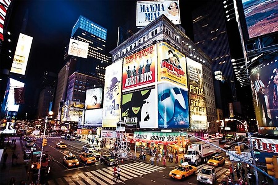 Papermoon Fototapete »New York Time Square«, matt günstig online kaufen