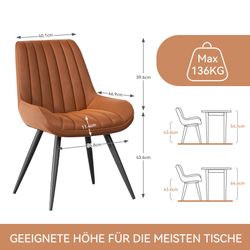 HawthyHome Esszimmerstuhl bequeme Polsterstühle Küchenstuhl (4 günstig online kaufen