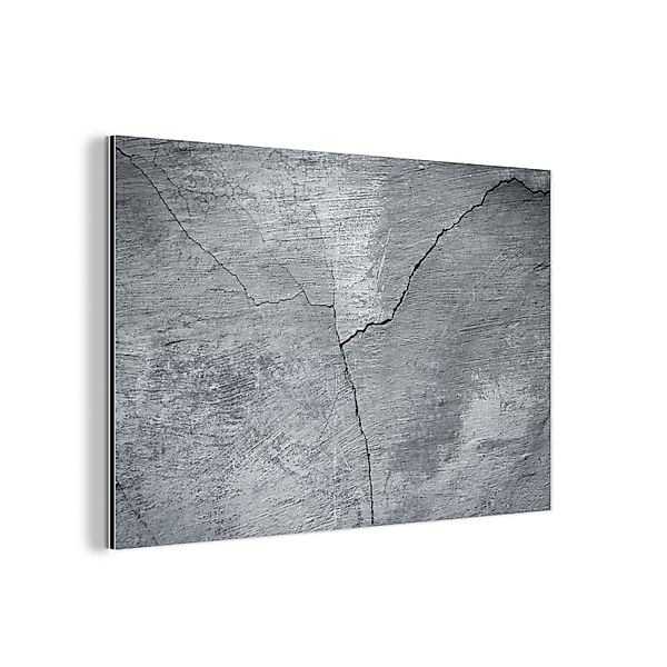 MuchoWow Metallbild Beton - Grau - günstig online kaufen