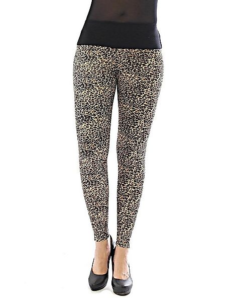 YESET Leggings Damen Leggings lang hoher Bund Hose Leopard Tier Muster hohe günstig online kaufen