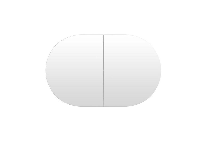 radelldar Badezimmerspiegelschrank ovaler Spiegelschrank bad mit 5 Fächern, günstig online kaufen