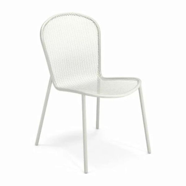 Stuhl Ronda XS metall weiß / L 51,5 cm - Metall - Emu - Weiß günstig online kaufen
