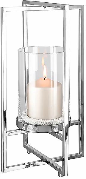 Fink Windlicht »NORMAN, Weihnachtsdeko« aus Edelstahl und Glas, 1-flammig günstig online kaufen