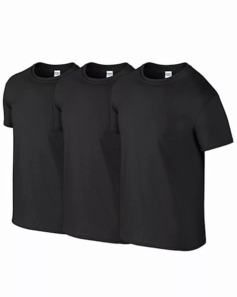 Gildan Rundhalsshirt Gildan Herren T-Shirt mit Rundhalsausschnitt 3er Pack günstig online kaufen
