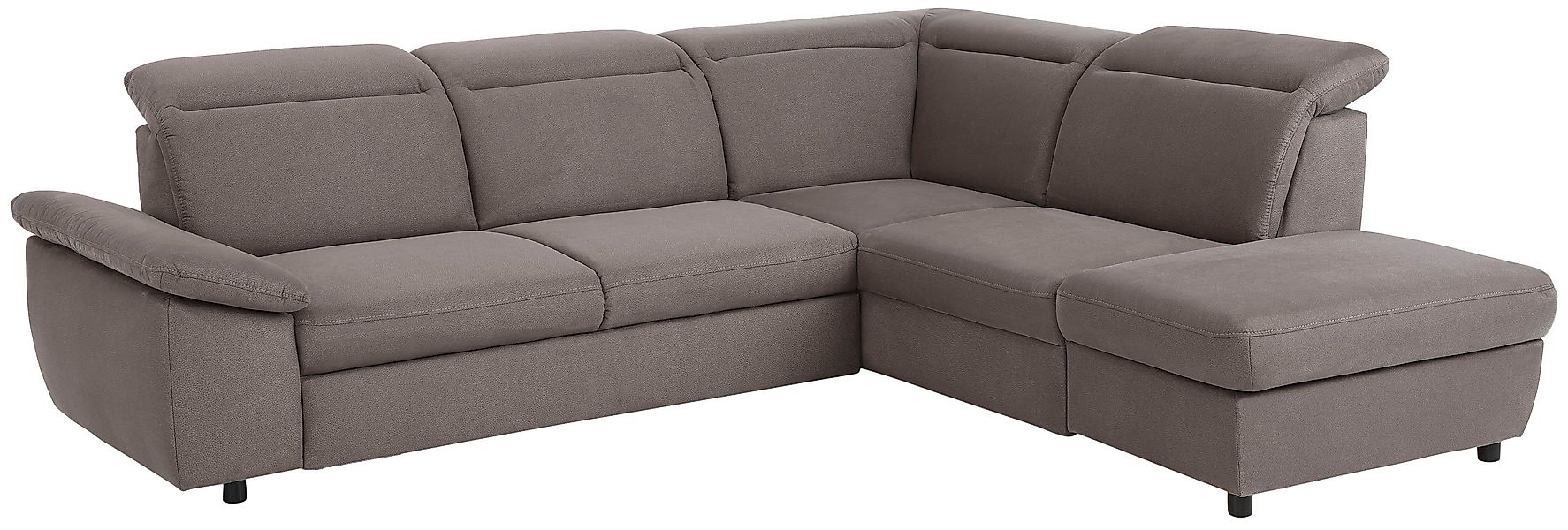 Home affaire Ecksofa "Mauritius L-Form", mit Ottomane, mit Kopfteil- und Ar günstig online kaufen