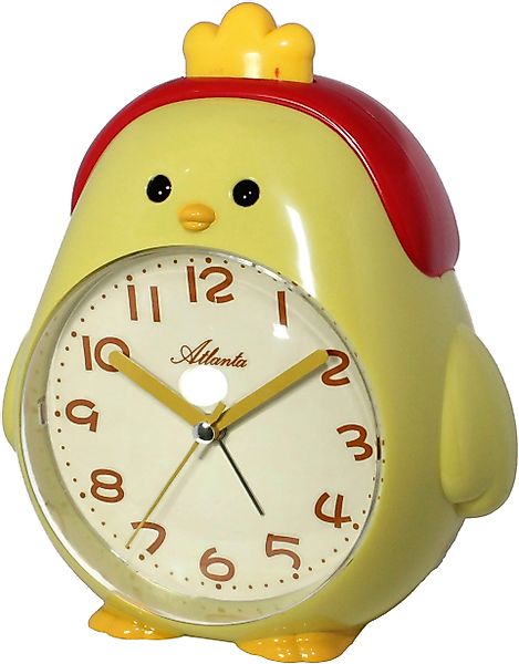 Atlanta Kinderwecker Quarz, Kinderzimmer, Küken, Beleuchtung, günstig online kaufen