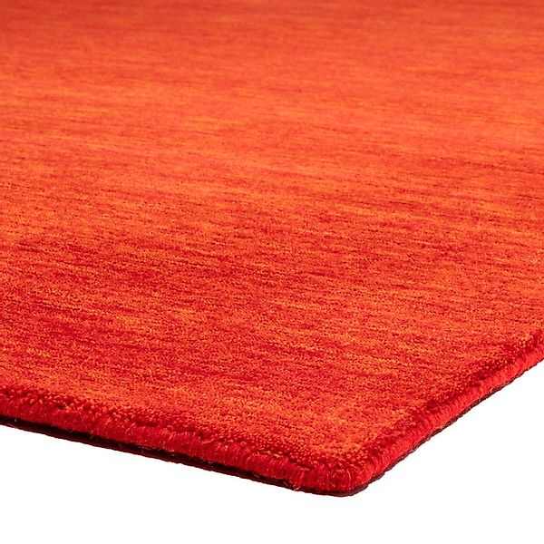 morgenland Wollteppich »Uni - Gabbeh Teppich - Softy«, oval, 1,6 mm Höhe, G günstig online kaufen