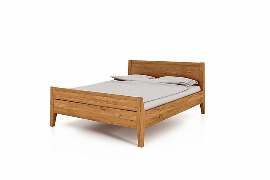 Natur24 Bett Bett Sydo 8 Sonderlänge 200x220 Wildeiche Holzkopfteil hohes F günstig online kaufen