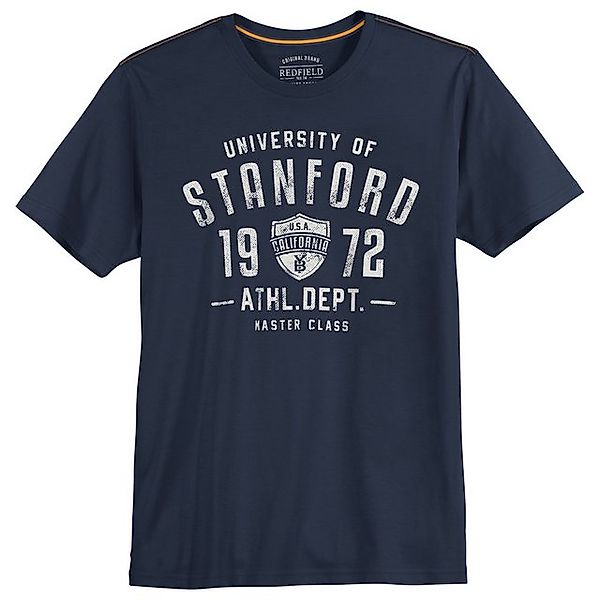 redfield Rundhalsshirt Redfield Übergrößen T-Shirt denimblau STANFORD günstig online kaufen