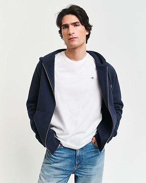 Gant Kapuzensweatjacke "EMBOSSED FULL-ZIP HOODIE", eine erhabene GANT-Grafi günstig online kaufen