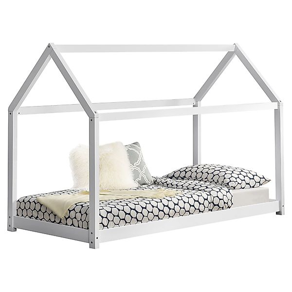en.casa Kinderbett, »Netstal« Hausbett Bettenhaus 90x200cm günstig online kaufen