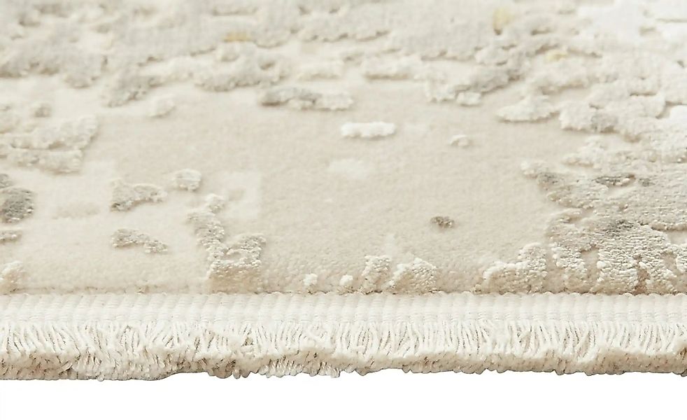 Jette Home Kurzflorteppich  Sleek ¦ creme ¦ Viskose,Synthetische Fasern ¦ M günstig online kaufen