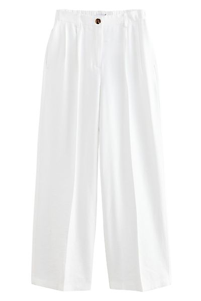 Next Dehnbund-Hose Hose mit weitem Bein und elastischem Rückenbund (1-tlg) günstig online kaufen