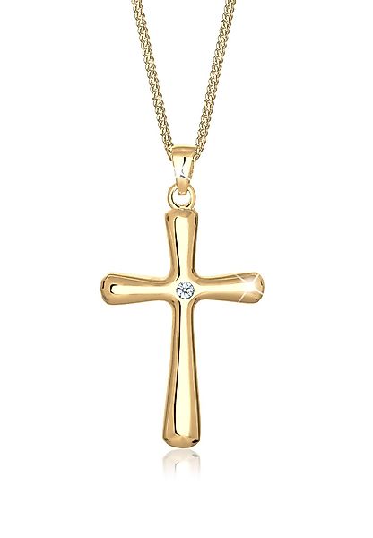 Elli DIAMONDS Kette mit Anhänger Kreuz günstig online kaufen