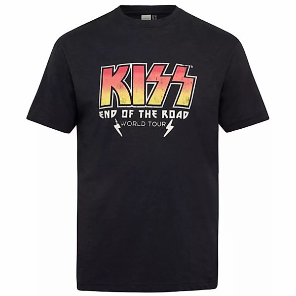 north 56 4 Print-Shirt Kiss T-Shirt von North 56Denim in Übergrößen, schwar günstig online kaufen