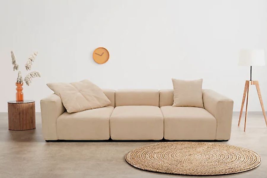 Home affaire Big-Sofa »Gerrid« Cord-Bezug, bestehend aus Modulen: 2 Eck- un günstig online kaufen
