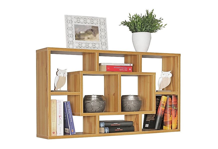 Wohnling Wandregal WL5.169, Buche 85x47,5x16 cm MDF-Holz, Hängeregal Modern günstig online kaufen