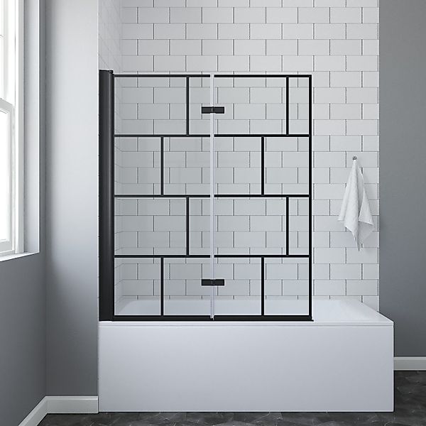AQUABATOS Badewannenfaltwand Badewannenaufsatz Duschwand für Badewanne günstig online kaufen