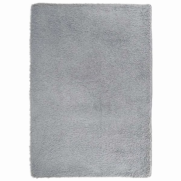 vidaXL Teppich Shaggy Hochflor NAVARRA Hellgrau 160x230 cm Polyester 410284 günstig online kaufen