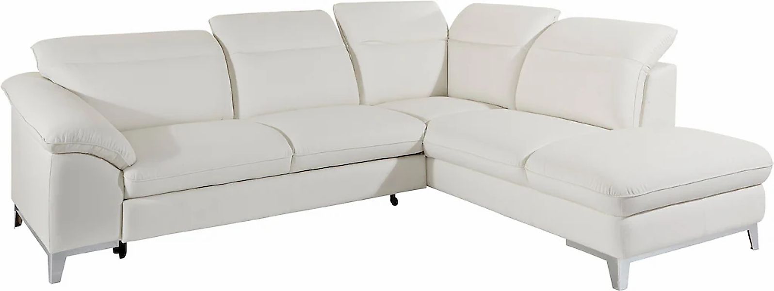 COTTA Polstergarnitur Teresa, (Set), Set: bestehend aus Ecksofa und Hocker, günstig online kaufen