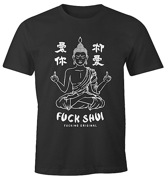 MoonWorks Print-Shirt Herren T-Shirt Buddha Motiv günstig online kaufen