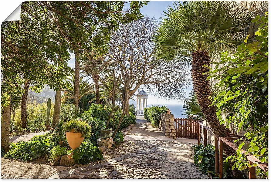Artland Wandbild "Garten Son Marroig bei DeiÃ , Mallorca", Gartenbilder, (1 günstig online kaufen