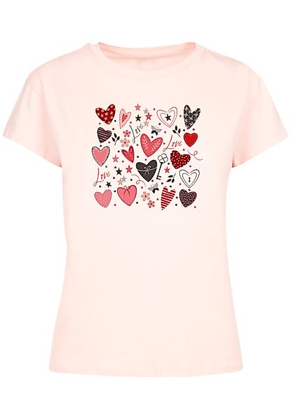 F4NT4STIC T-Shirt "Cute Herzen Variety Valentinstag", Premium Qualität günstig online kaufen