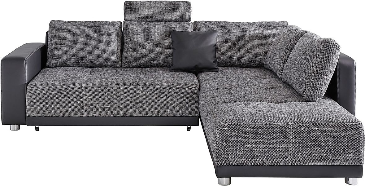Places of Style Ecksofa, mit Bettfunktion, Bettkasten und Federkern, wahlwe günstig online kaufen