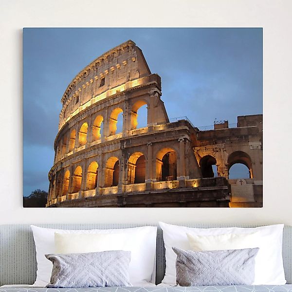 Leinwandbild Architektur & Skyline - Querformat Colosseum at Night günstig online kaufen