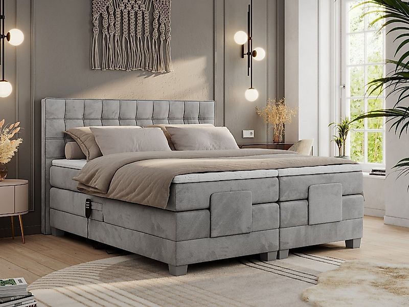 MKS MÖBEL Boxspringbett ELECTRO (Set, Packung, Multipocket-Matratzen, T30-S günstig online kaufen