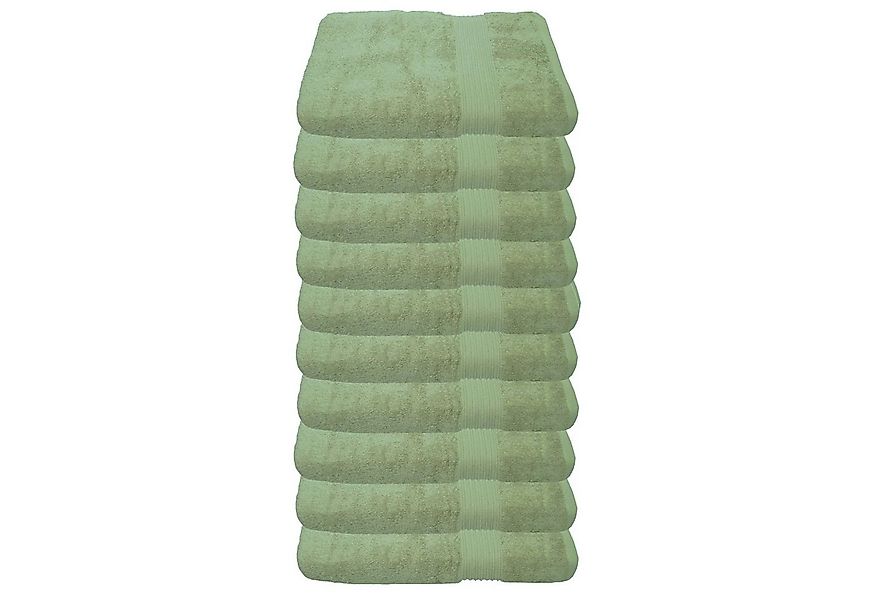 Julie Julsen Gästehandtücher 10-Gästehandtücher-Lindgrün-Gästetuch 30 x 50 günstig online kaufen