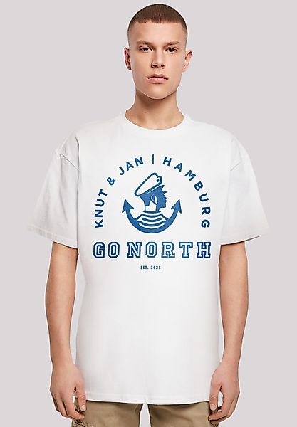 F4NT4STIC T-Shirt "Go North Knut Jan Hamburg Knut Jan Hamburg" Print günstig online kaufen