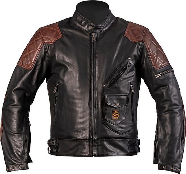 Helstons Motorradjacke Chuck Motorrad Lederjacke Rückenprotektor enthalten, günstig online kaufen