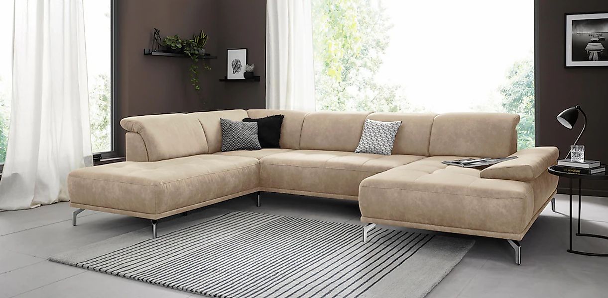 Places of Style Wohnlandschaft "Caluna", Inkl.Sitztiefenverstellung, wahlwe günstig online kaufen