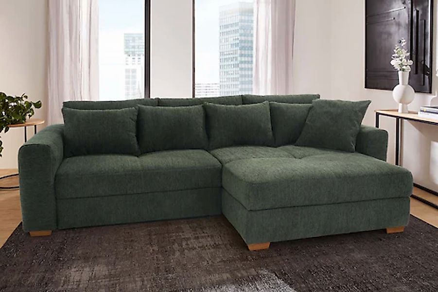 Jockenhöfer Gruppe Ecksofa »Kampen L-Form, B: 288 cm« mit Bettfunktion, Bet günstig online kaufen