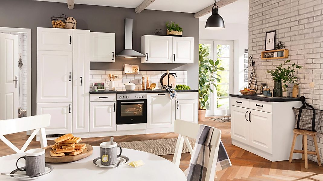 wiho Küchen Küchenzeile "Erla", mit E-Geräten, Breite 310 cm günstig online kaufen