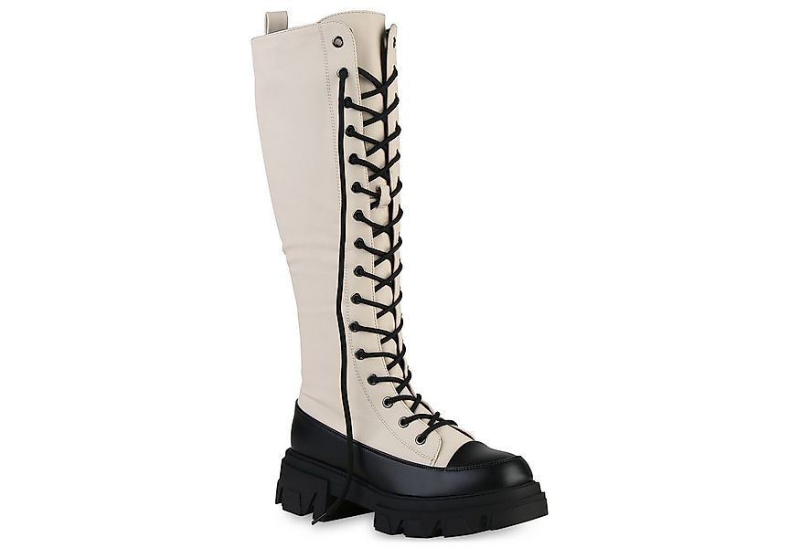 VAN HILL 839452 Plateaustiefel Damen Leicht Gefüttert Plateaustiefel Stiefe günstig online kaufen