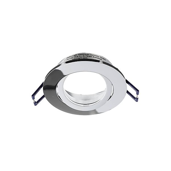 Deckeneinbauleuchte Samsola, silber glänzend, Ø 8 cm, Metall günstig online kaufen